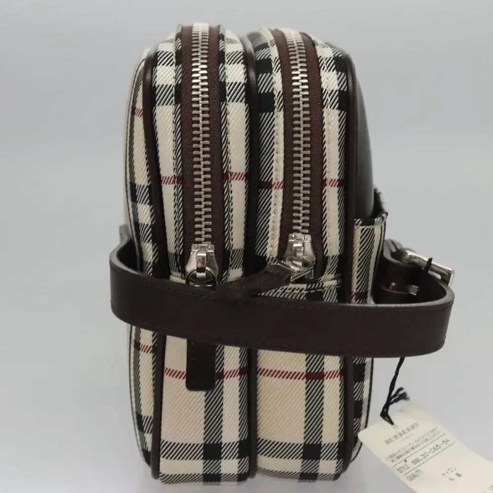 Burberry Nova Check Nylon Clutch Bag Beige